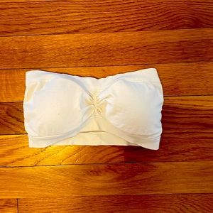 Soft cup bandeau bra with padding